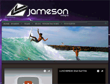 Tablet Screenshot of jamesonsurfboards.com